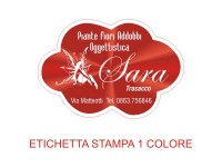 Etichette adesive per fioristi, fiorai e vivaisti (mm 44x30)  (cod.25G)